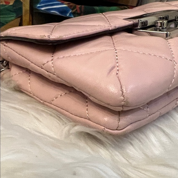 Michael Kors Sloan Small Quilted Messenger Leather Cross Body Ballet - Picture 10 of 16